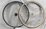 Schwinn Approved 27" Cruiser Bike Wheel Set Silver Single Speed Ss 630ISO 1960'S. Fixed Price $78.50.