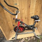 Vigbody Aerobic Training Cycle Exercise Bike Black/red Strap Resistance Adjusta. Fixed Price $70.00.