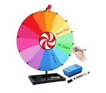 24 Inch Tabletop Spinning Prize Wheel, Doodle Game Spinner, 14 Color. Fixed Price $65.00.