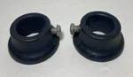 Vintage 1 Inch Pair Barbell Collar Clamp Weight Standard Iron Ends. Fixed Price $39.99.