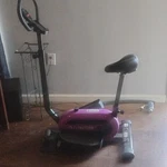 Fitnation Upright Exercise Bike Purple Adjustable Seat Lcd-display Time Calories. Fixed Price $100.00.