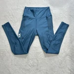 Peloton High Rise "show Up" Pocket Leggings Teal Blue Medium. Fixed Price $22.00.