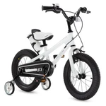 Royalbaby Freestyle 16" Kids Bike W/ Dual Handbrakes & Training Wheels, White. Fixed Price $247.03.