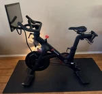 Peloton Touchscreen Bike, Black, 2021. Fixed Price $750.00.