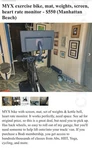 Myx Fitness Bike. Exercise Great Conditions.. Fixed Price $400.00.