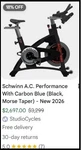 Schwinn A.c. Performance Carbon Blue Commercial Spin Bikes. Fixed Price $40000.00.