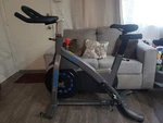 Asuna 5150 Upright Exercise Bike Adjustable Seat Gray Black Blue Metal Gym Home. Fixed Price $100.00.