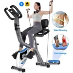 Pooboo Magnetic Folding Exercise Bicycle Indoor Workout Bike. Fixed Price $119.99.
