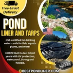 Outdoor Pond Liner 50X50 Strong,flexible-install 30 Mil Backyard Protection. Fixed Price $1485.99.