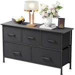 5 Fabric Drawers Dresser For Bedroom,chest Organizer Units With Steel Frame. Fixed Price $42.99.