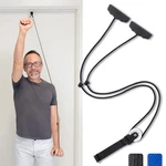 Vive Shoulder Pulley For Physical Therapy - Over Fabric Door Anchor, Black. Fixed Price $14.76.