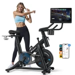 Merach Stationary Exercise Bike With 1080P Hd Screen Low Noise Indoor Workout. Fixed Price $543.52.